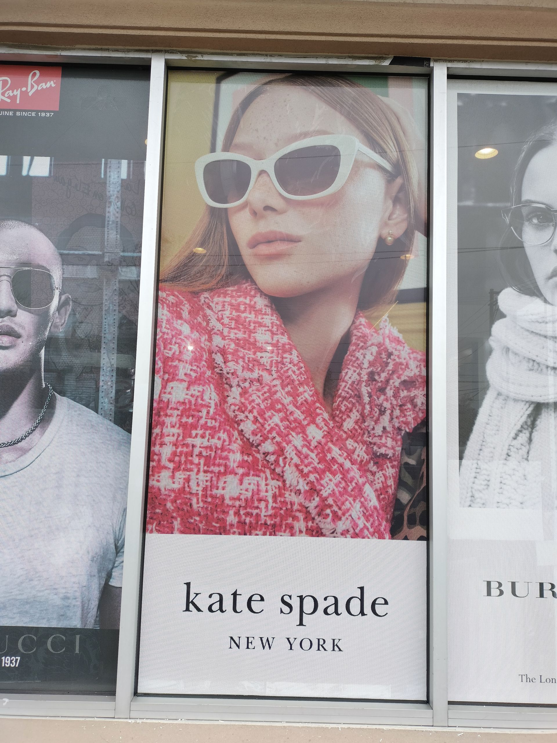 A window display for kate spade new york sunglasses