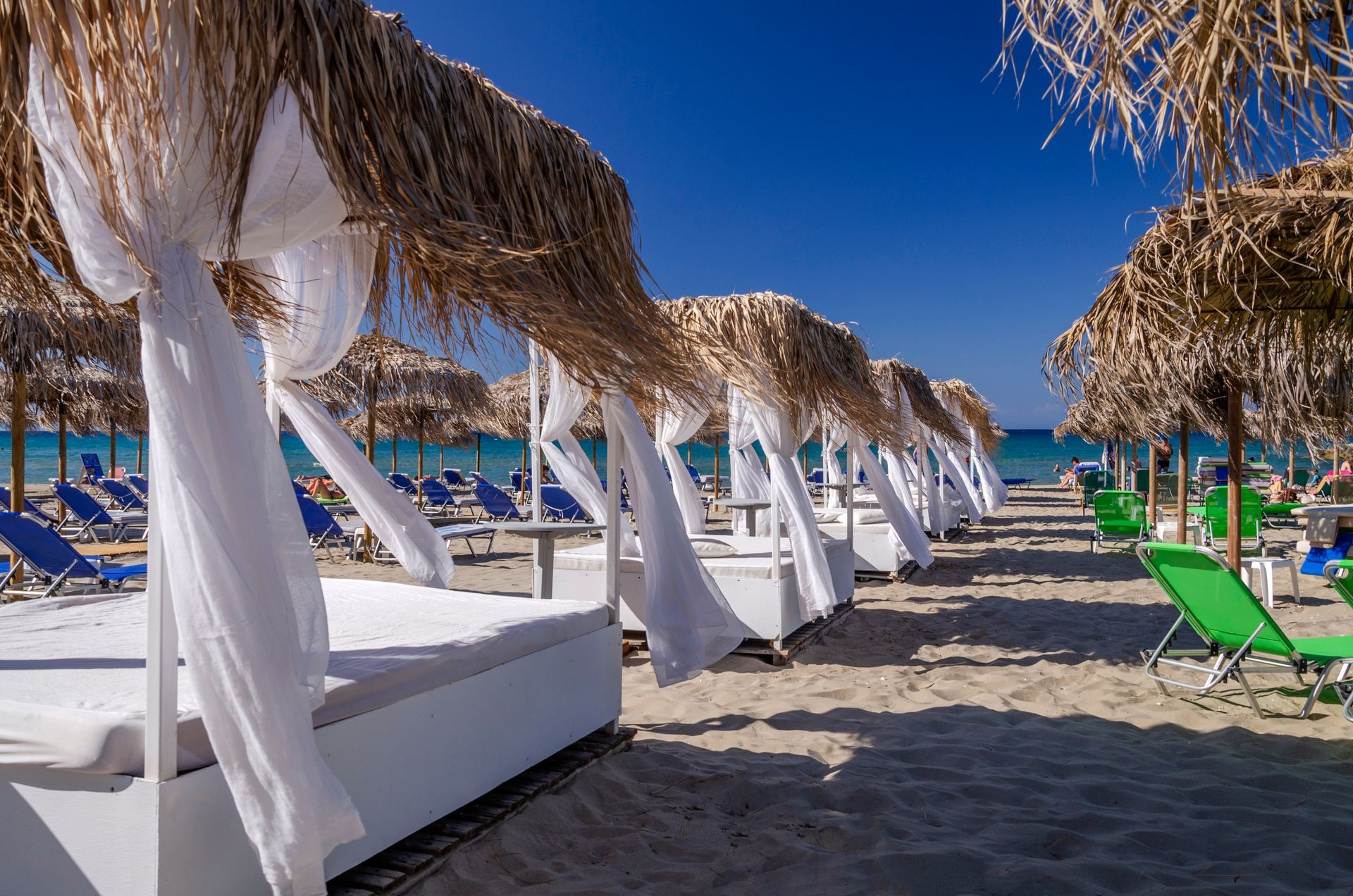 Scenic sandy beach, Zakynthos