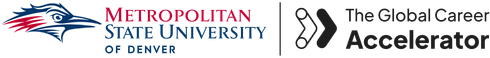 MSU Denver and The Global Career Accelerator logos
