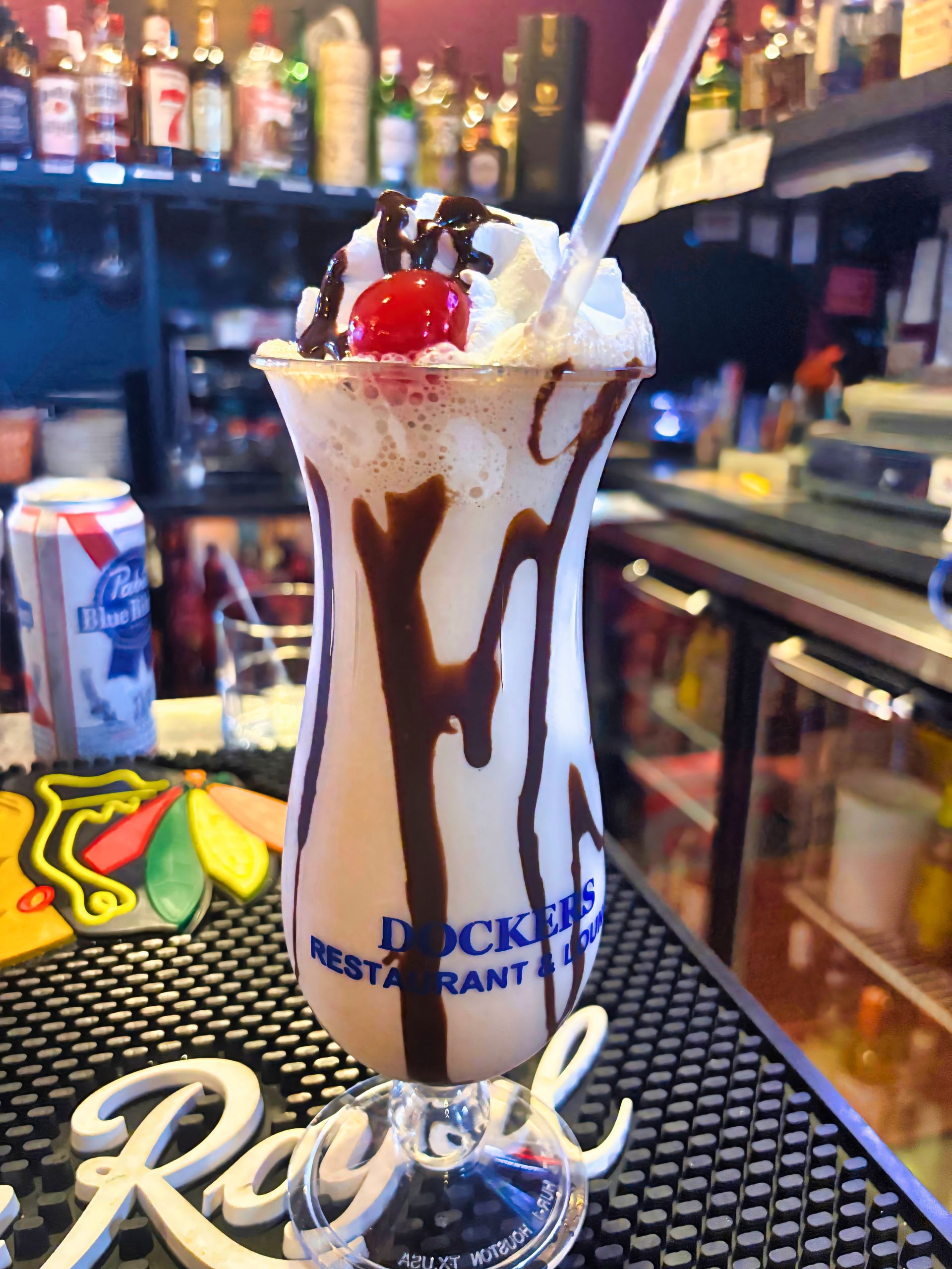 Mudslide cocktail at Dockers North