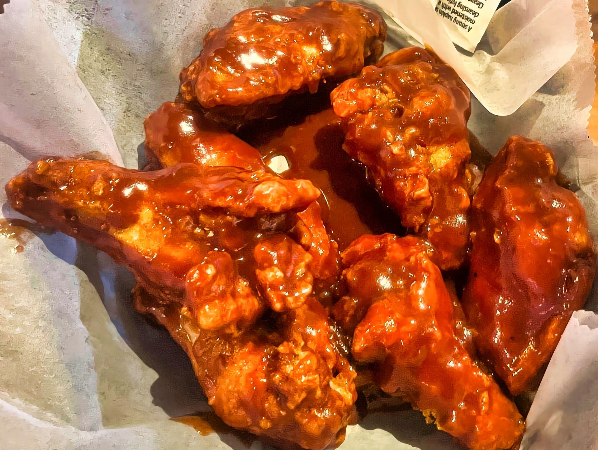 BBQ wings appetizer at Dockers North