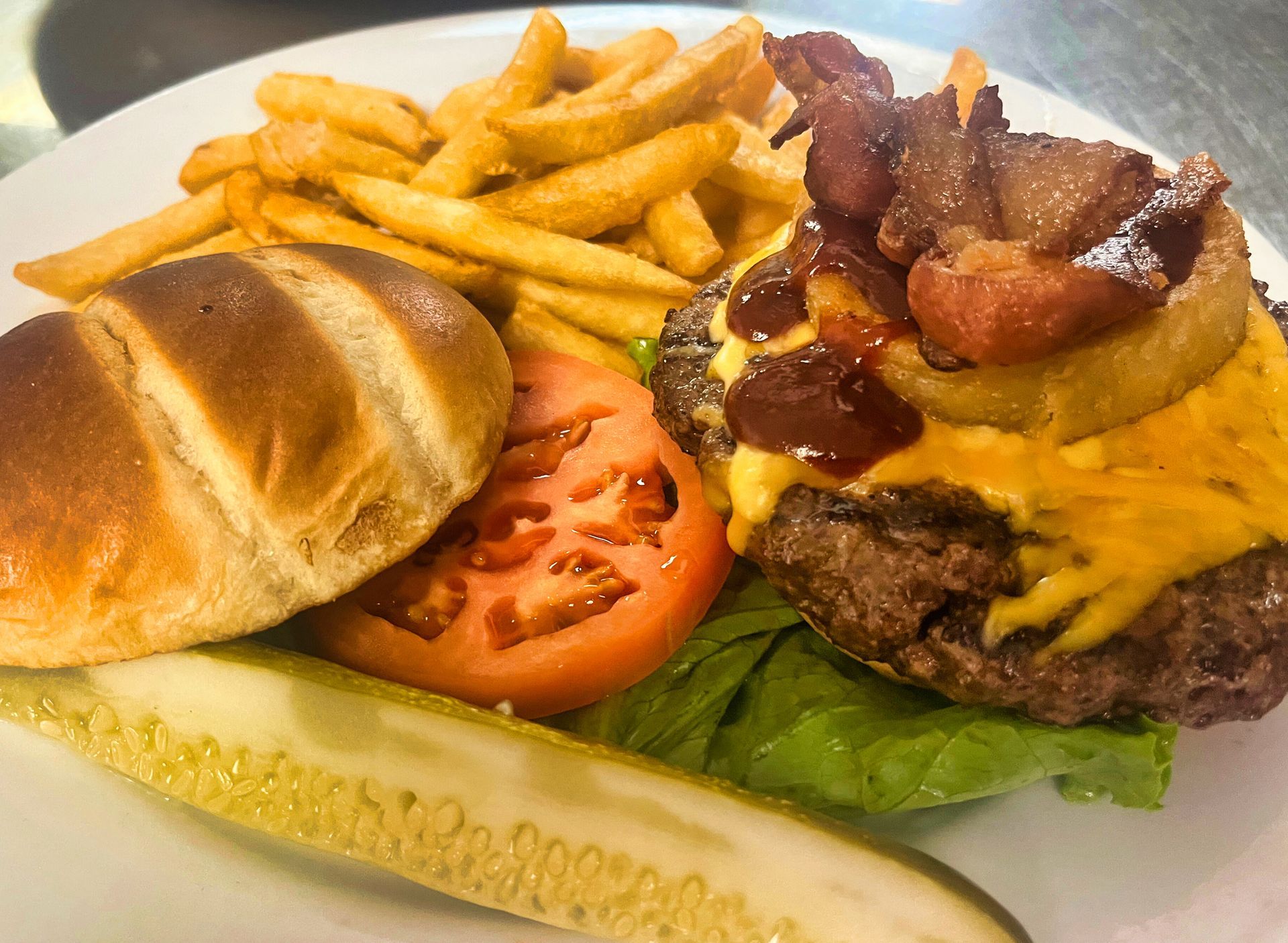Cowboy burger at Dockers North
