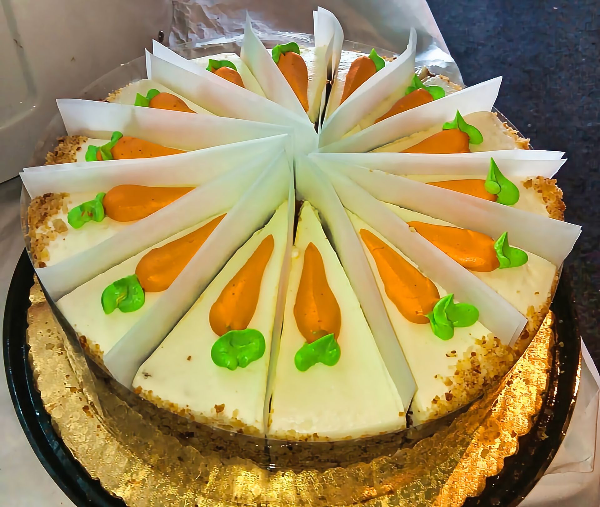 Carrot cake dessert at Dockers North