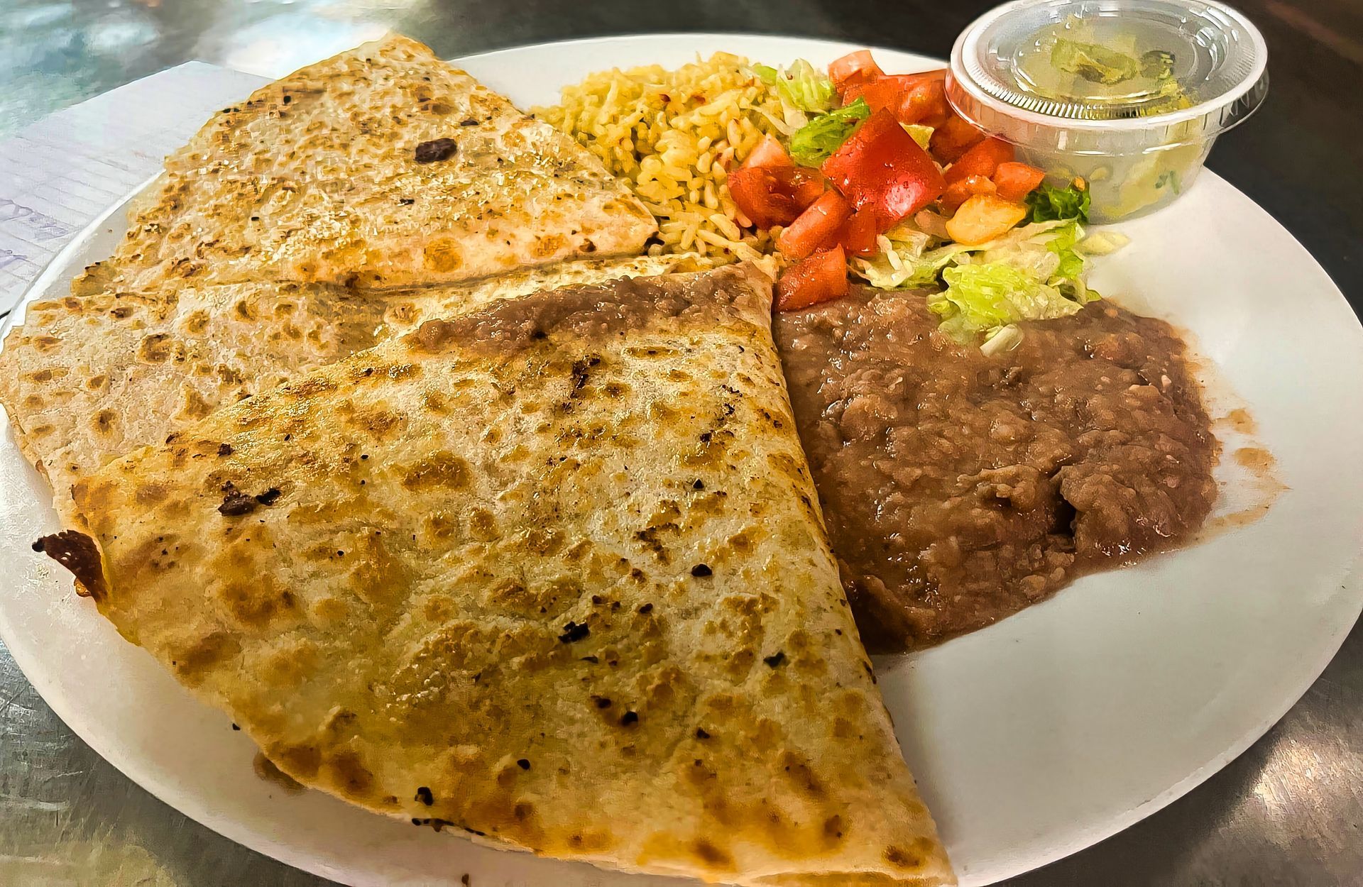 Quesadillas at Dockers North
