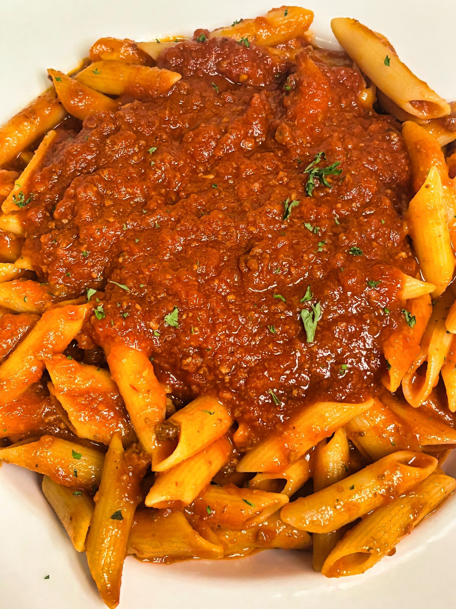 Mostaccioli with meat sauce at Dockers North