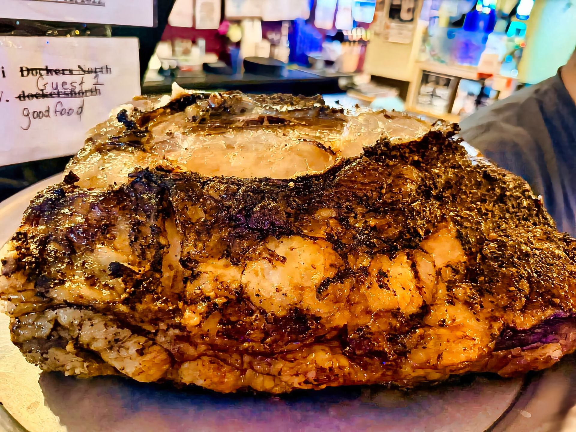 Prime rib dinner at Dockers North