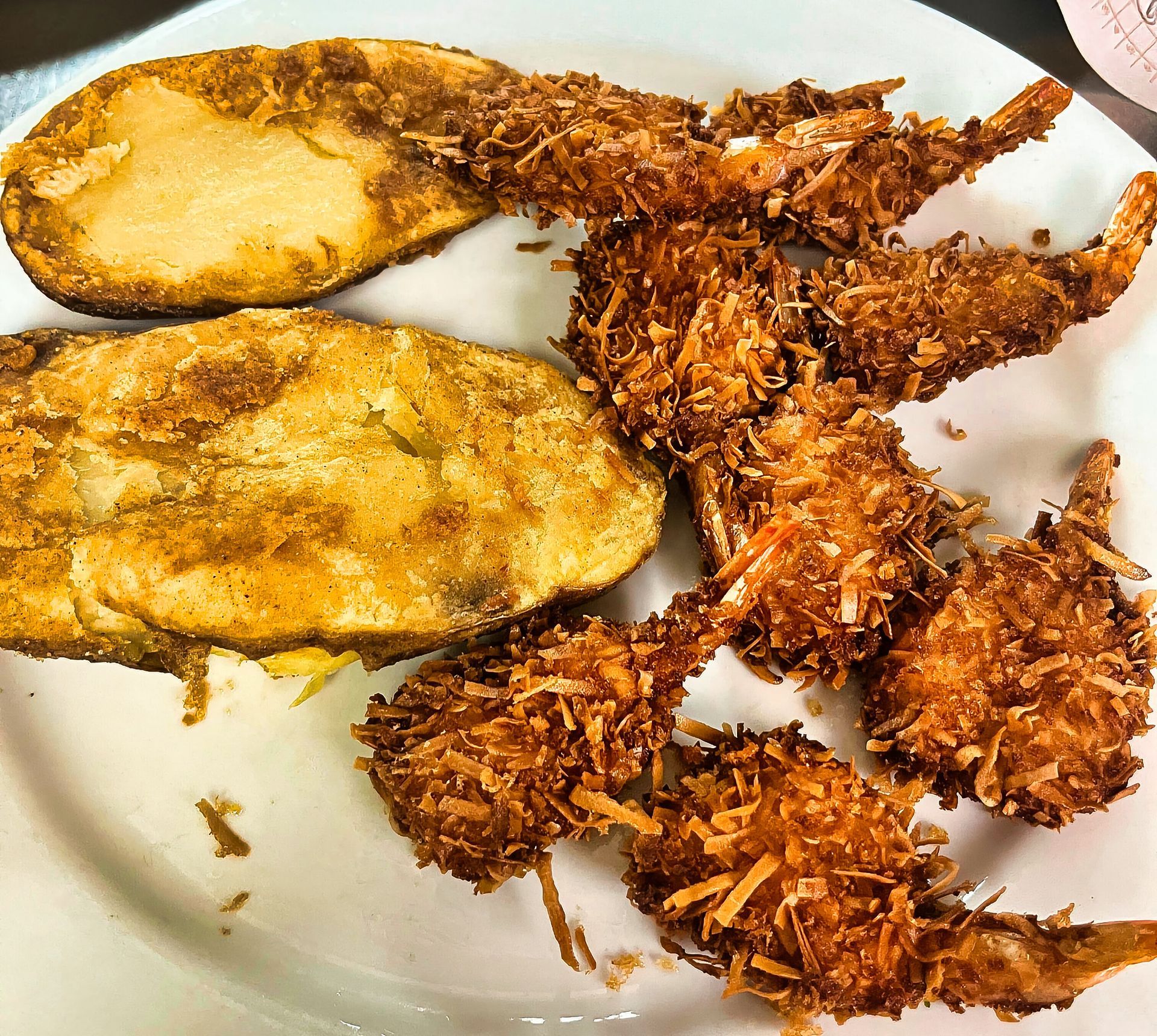 Coconut shrimp at Dockers North