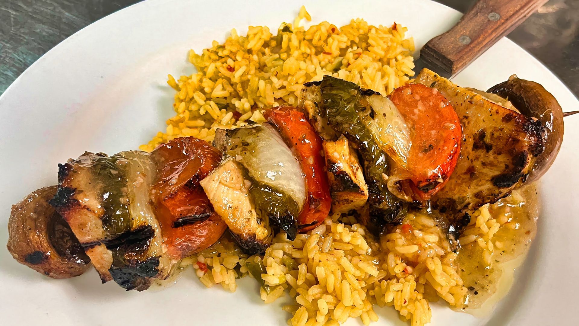 Filet kabob at Dockers North