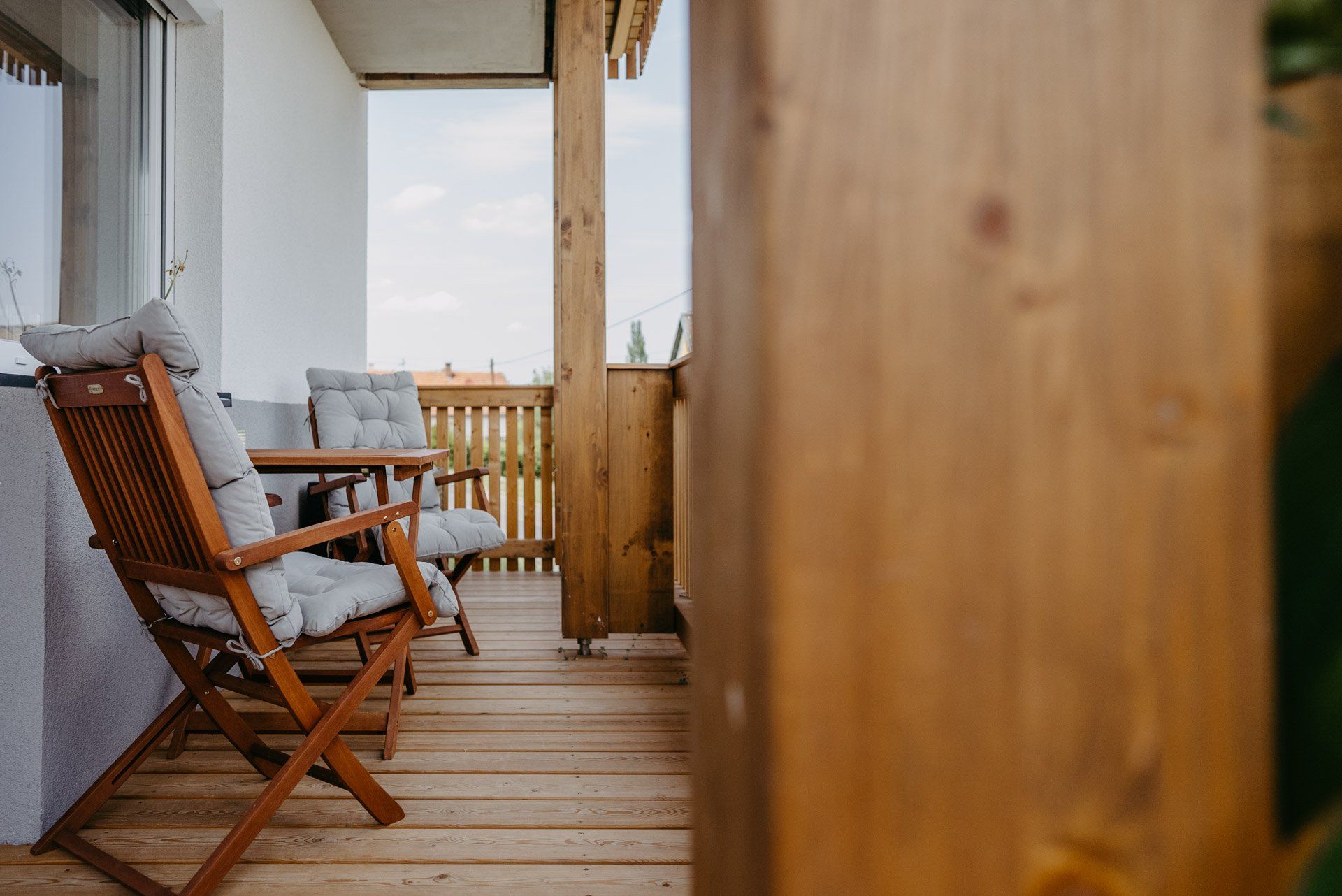 terrasse mit holz