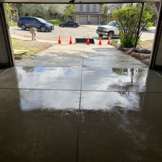 View of Driveway From Inside Garage Door - Elizabeth, CO – NRK Skidsteer View of Driveway From Inside Garage Door - Elizabeth, CO – NRK Skidsteer