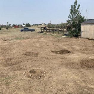 Holes on Field - Elizabeth, CO – NRK Skidsteer