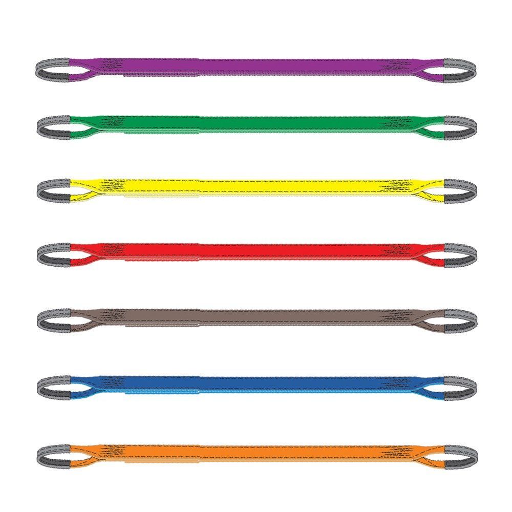 Seven colored shoelaces arranged in a vertical row on a white background. — Air & Lift Gear in Buderim, QLD