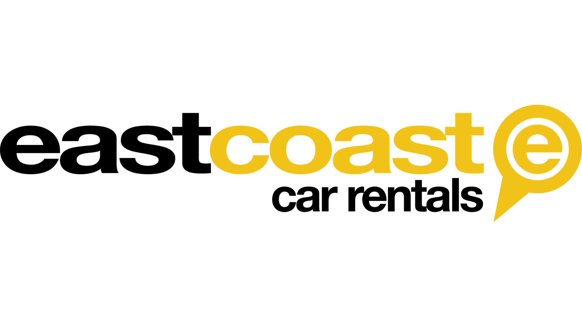 East Coast Car Rentals logo in black and yellow