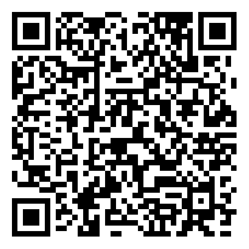 Ein schwarz-weißer QR-Code auf weißem Hintergrund.