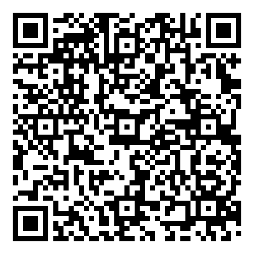 Ein schwarz-weißer QR-Code auf weißem Hintergrund.