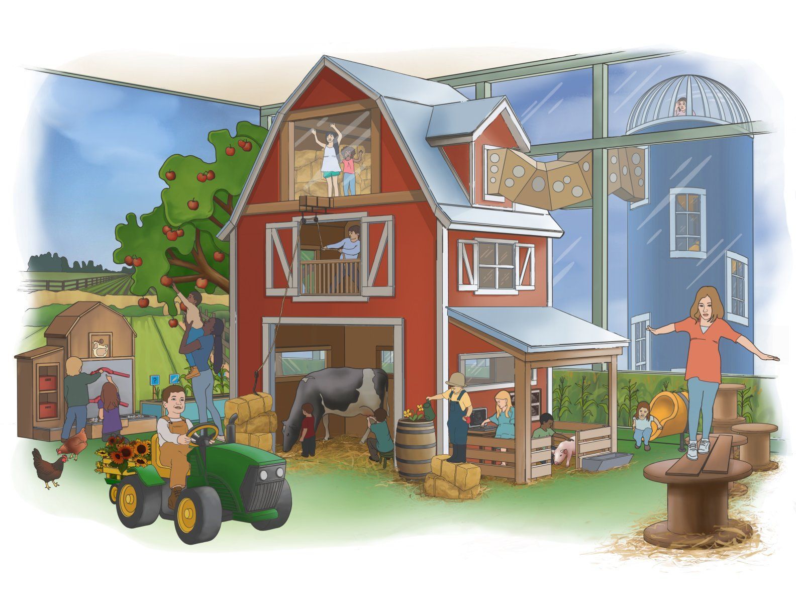 Dairy and Agriculture Exhibit Rendering