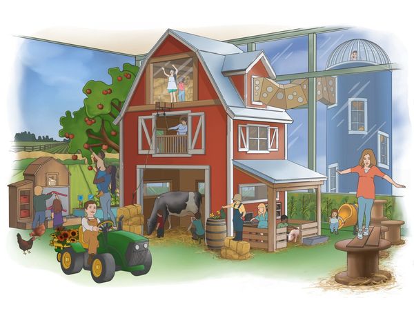 Farm Exhibit Rendering
