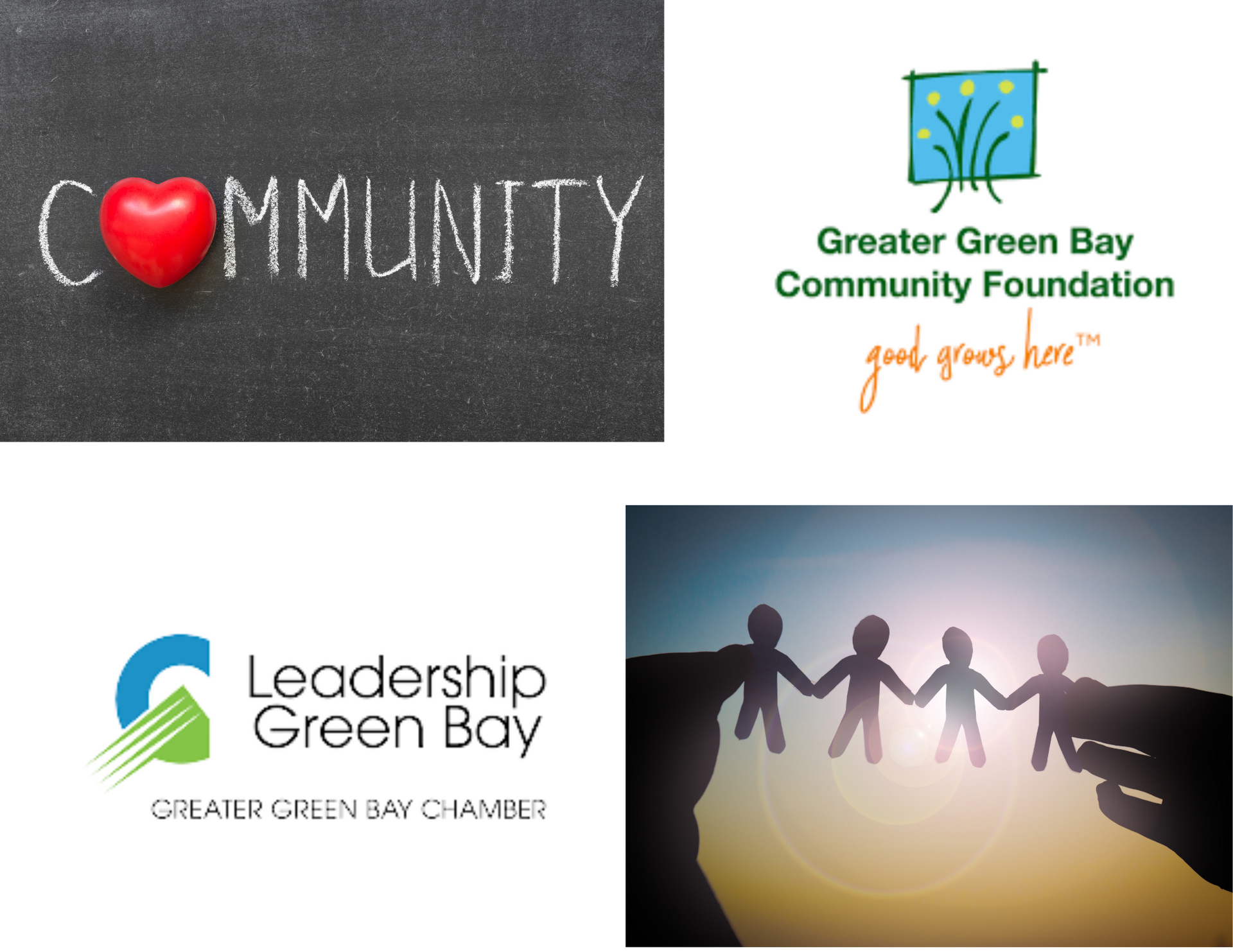 The word community is written on a black board