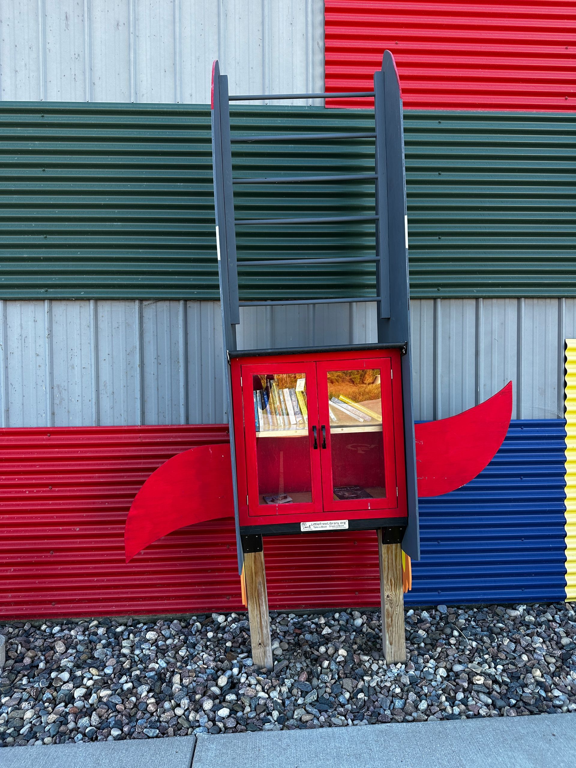 Little free library at the children's museum