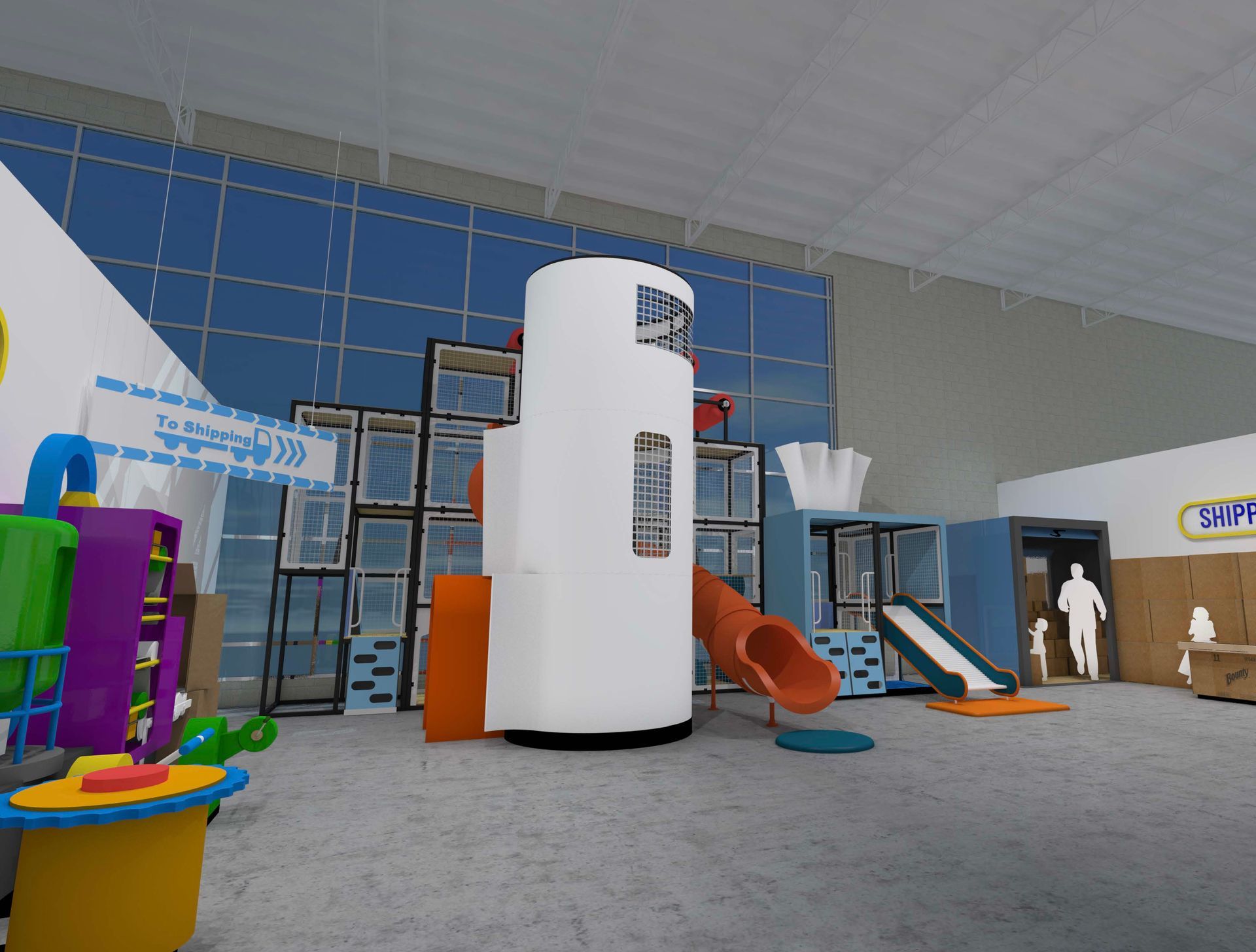 The Children's Museum of Green Bay Toilet Paper Climber Exhibit