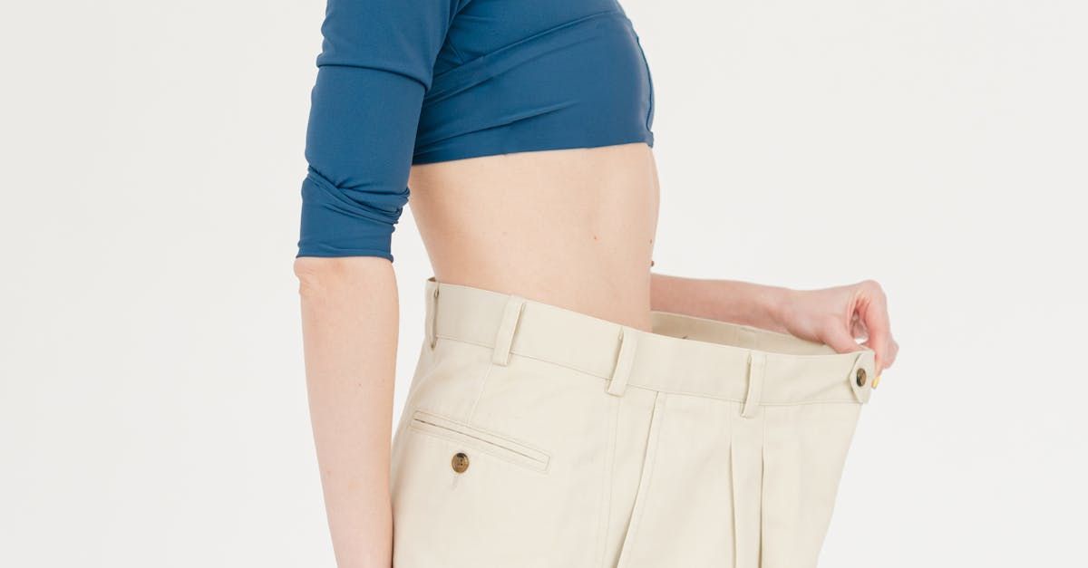 Woman in large waisted pants
