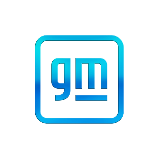 The gm logo is in a blue square on a white background.