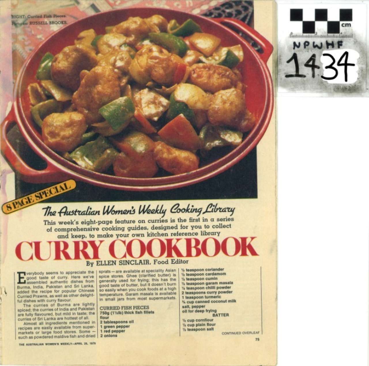 Cookbook cover with a bowl of curry and the title 