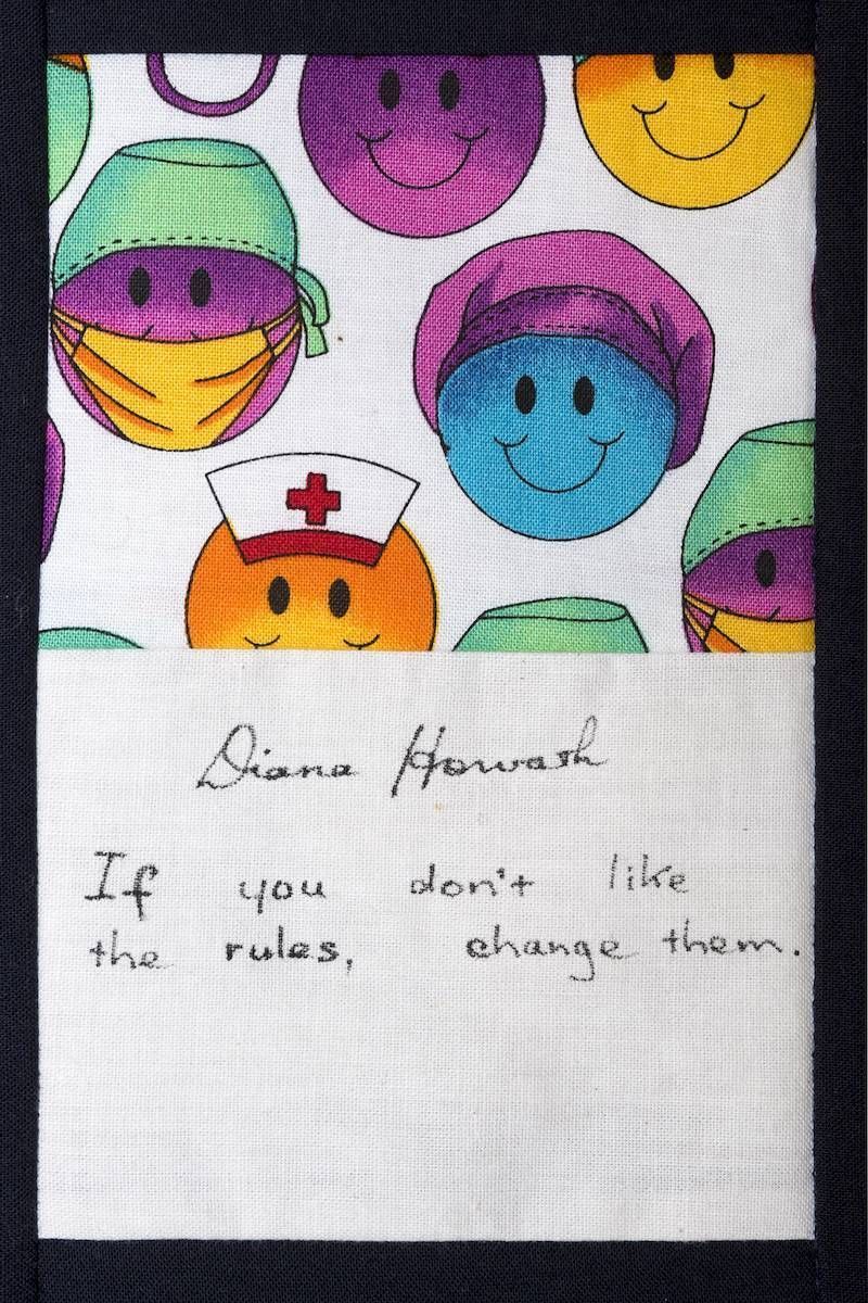 Handwritten quote on paper with smiley faces: “If you don’t like the rules, change them.”