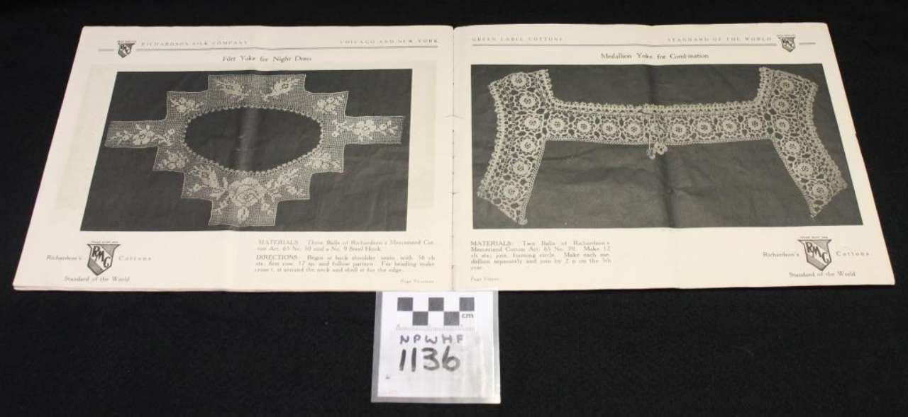 Two black-and-white architectural plans labeled 1136, showing a patterned table or furniture design.