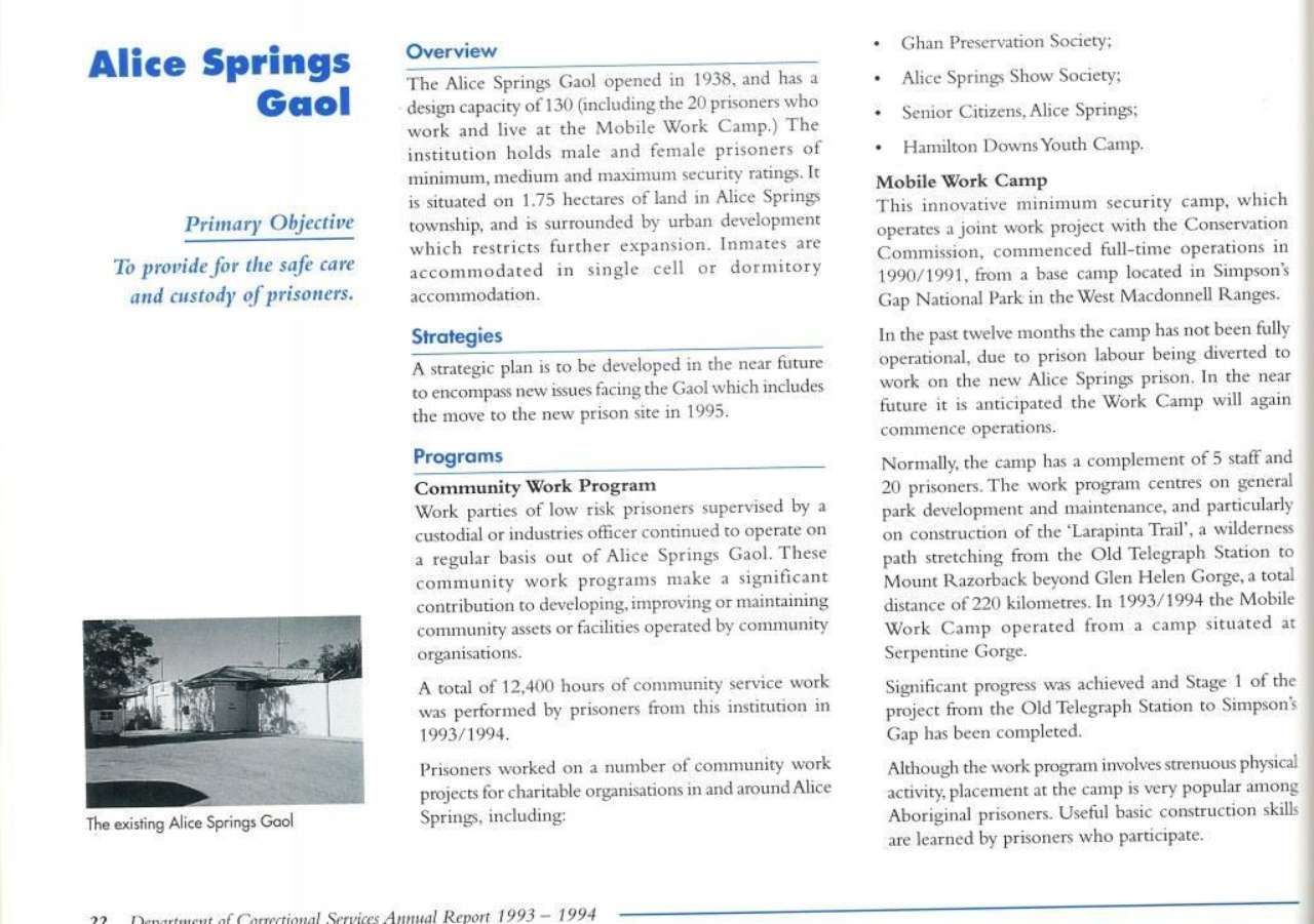 Brochure page for Allison Springs Golf Resort with text, golf course photo, and resort amenities list