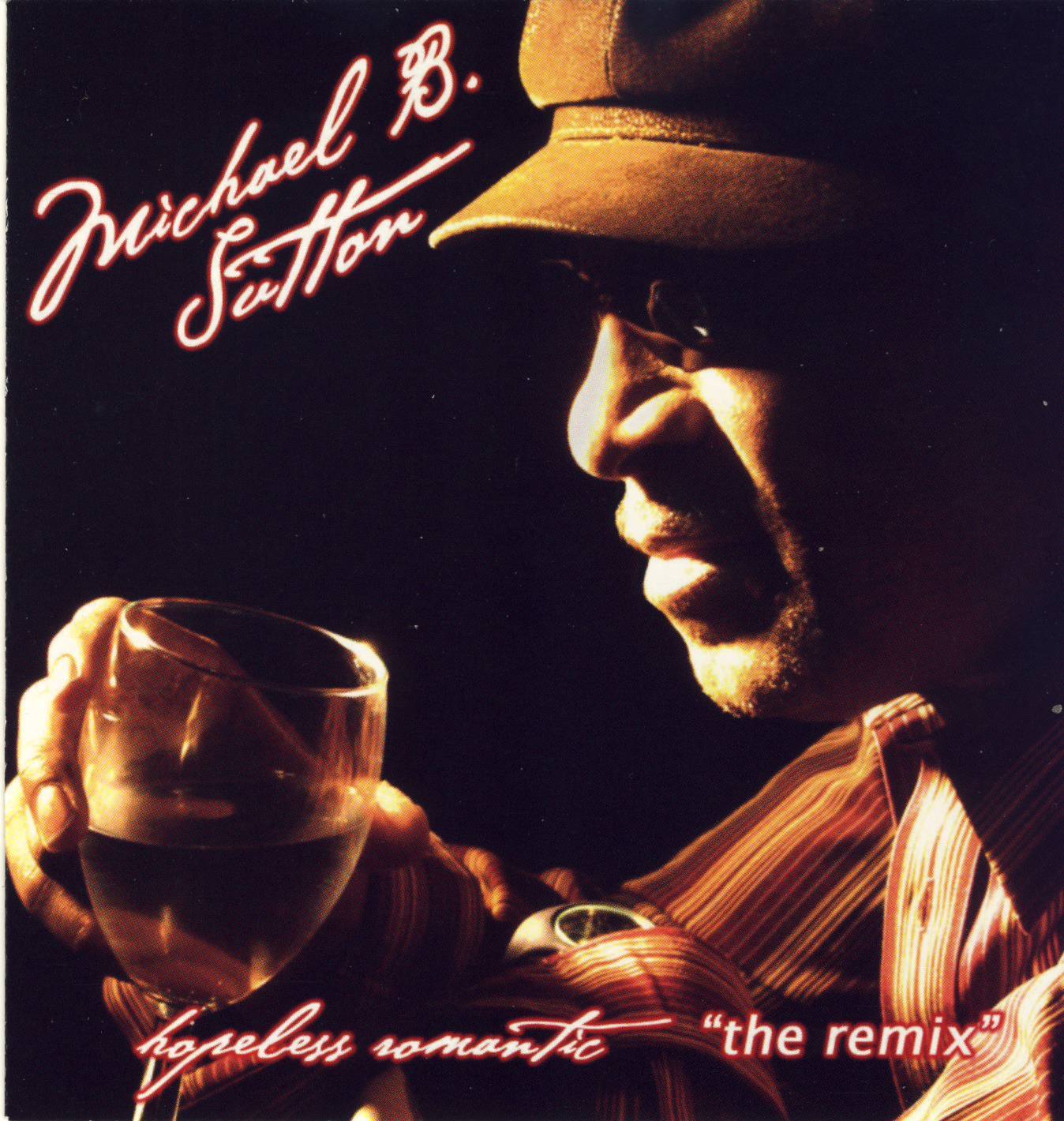 Man in a fedora holds a glass on a sepia-toned album cover with stylized text.