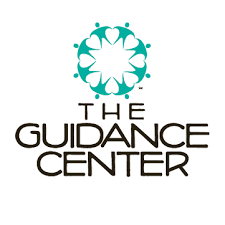 The Guidance Center logo with teal circular figures above black text on a white background