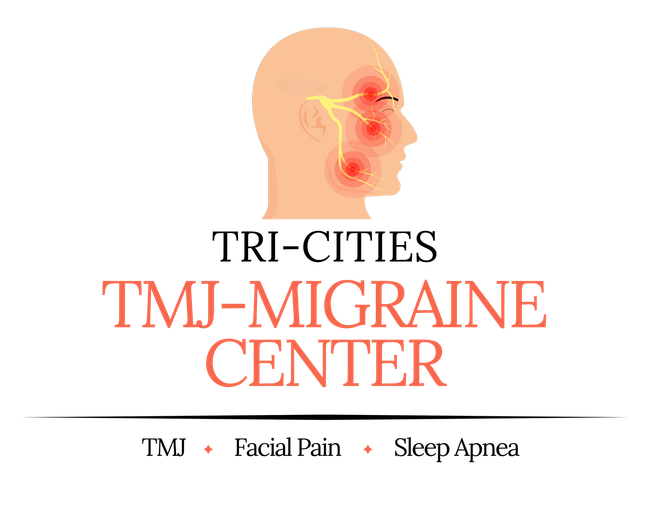 A logo for the tri-cities tmj-migraine center