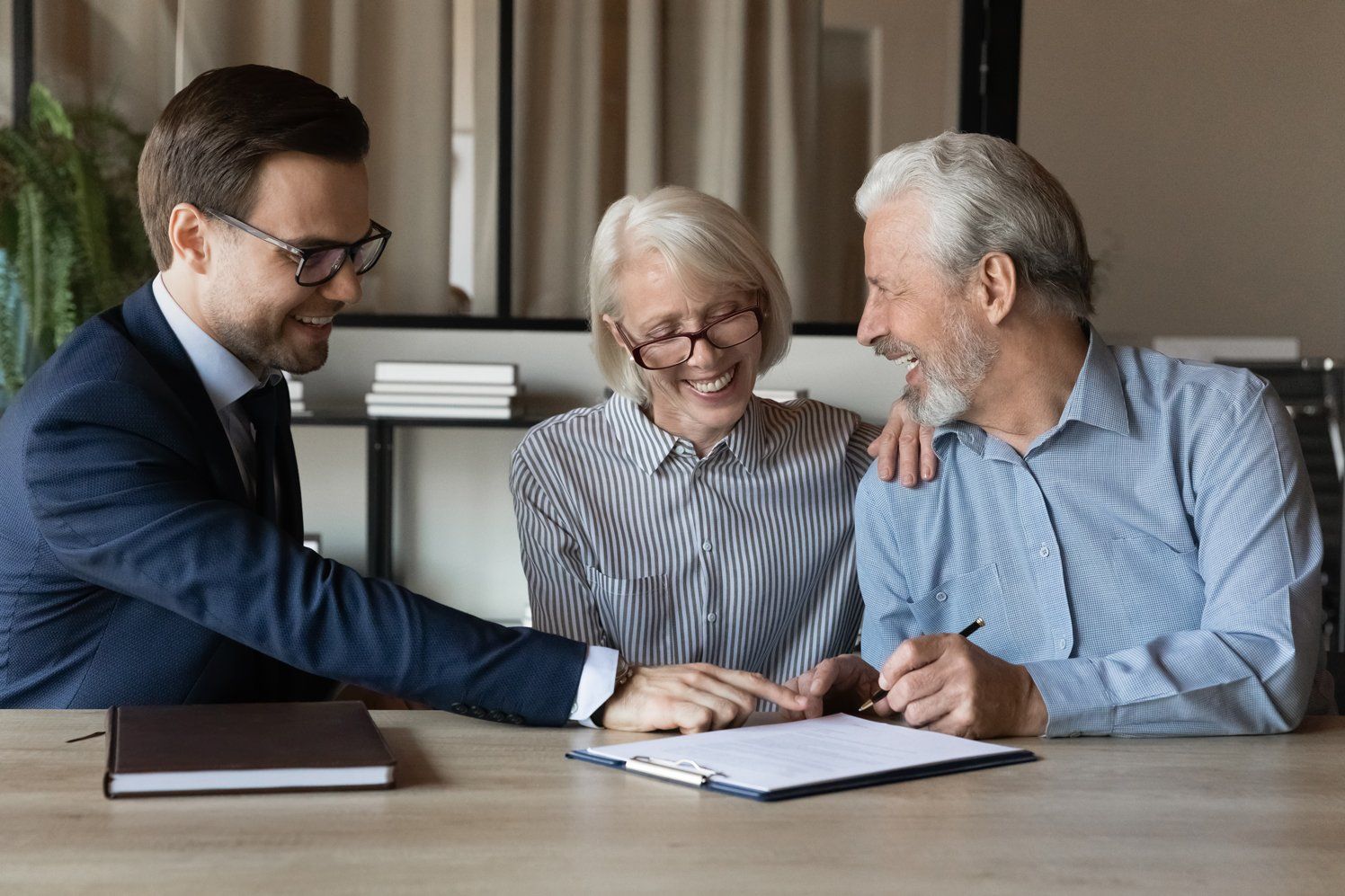Senior Couple Consulting A Lawyer — Gympie, QLD — Neilson Stanton & Parkinson