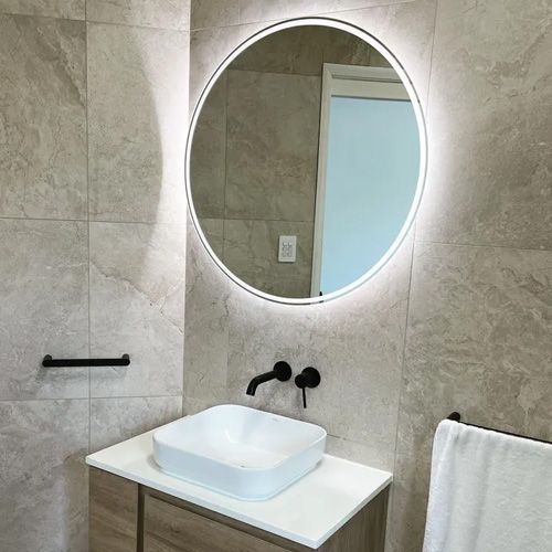 New Lighting in Bathroom Fit Out — TB Electrical & Communications in Erina, NSW