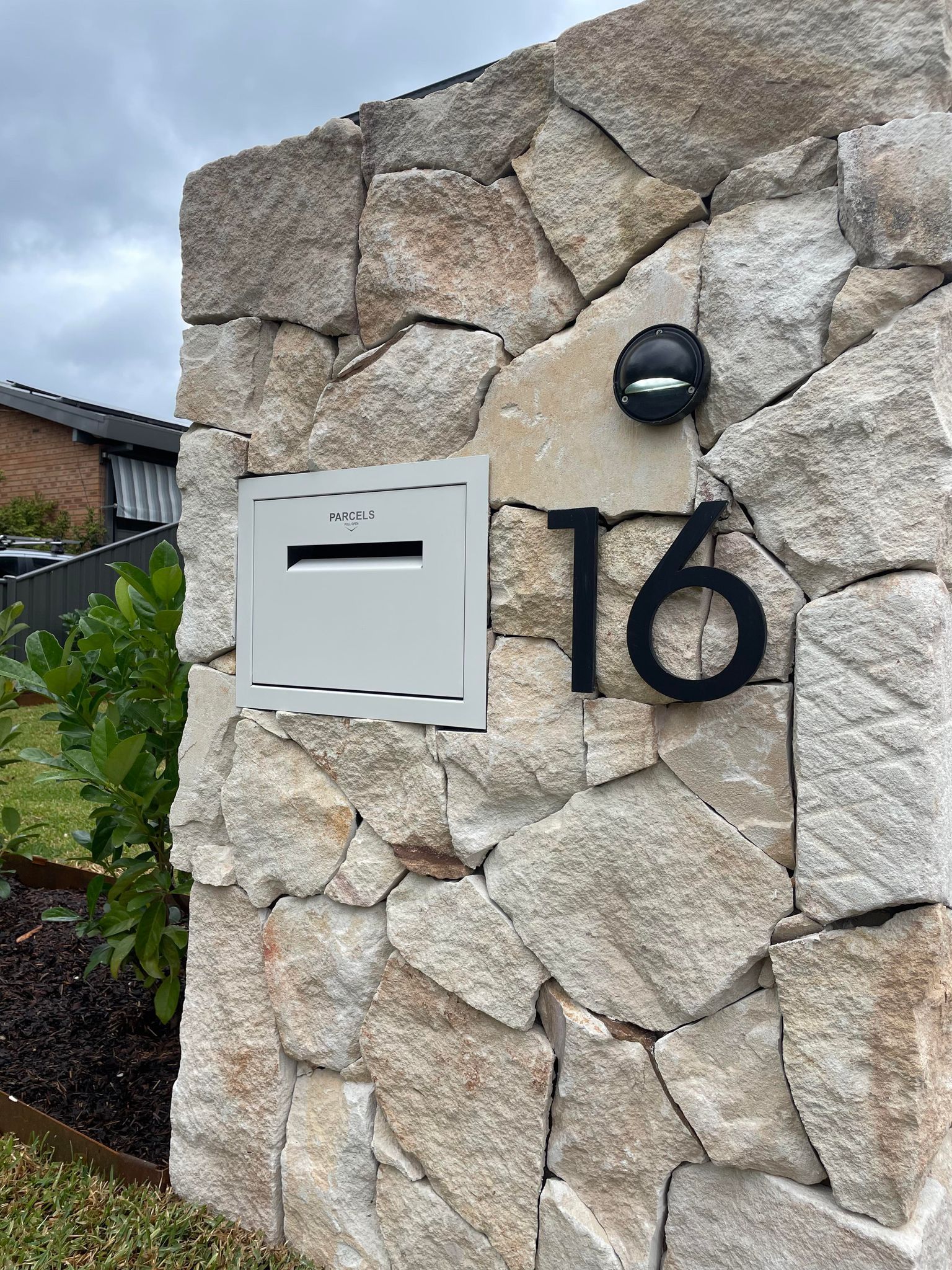 Letter Box With House Number 16 and a Light — TB Electrical & Communications in West Gosford, NSW