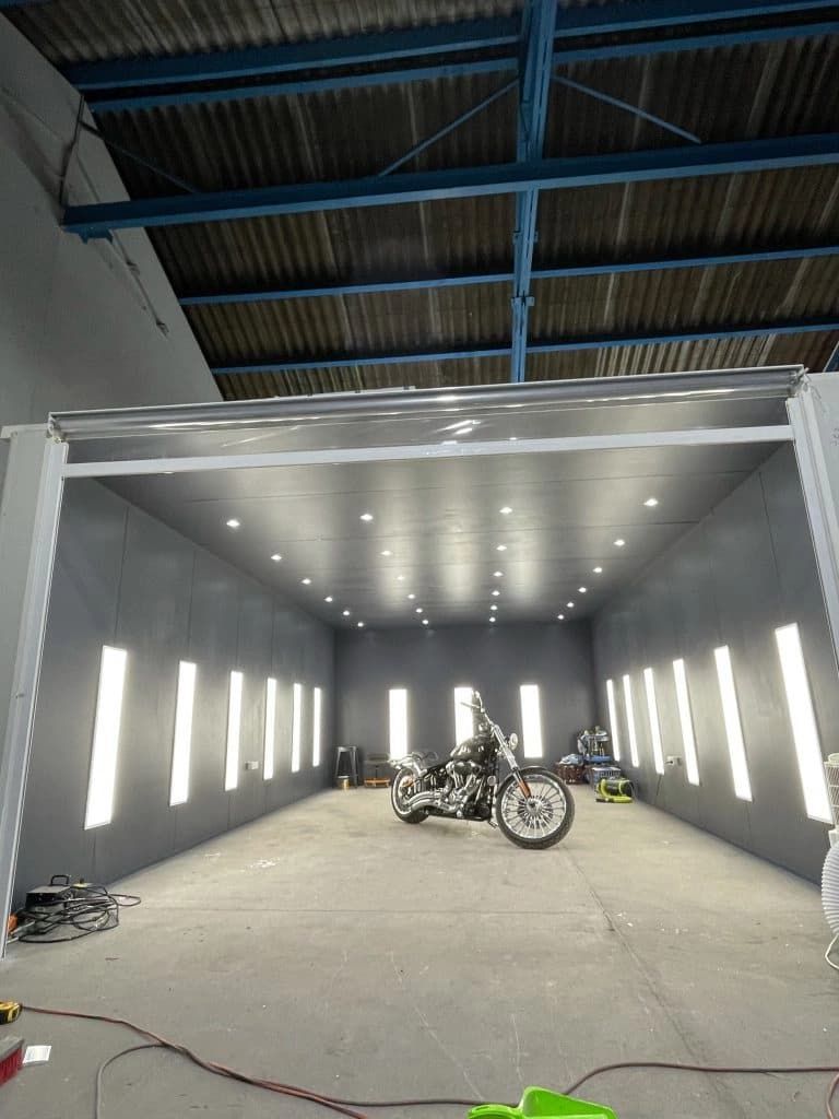 Motorcycle Parking With Designed Lights — TB Electrical & Communications in West Gosford, NSW