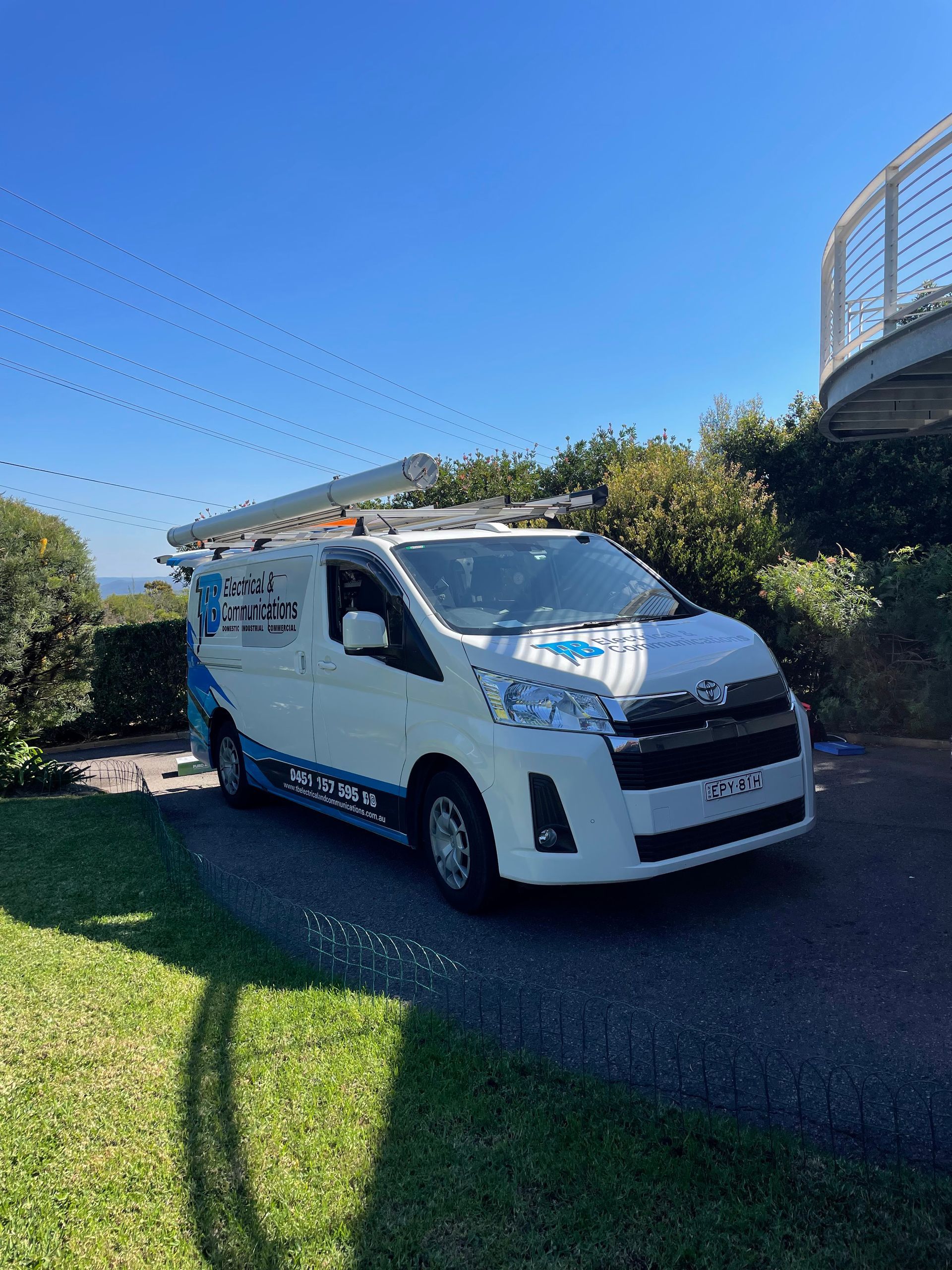 Qualified Electrician Van Equipped — TB Electrical & Communications in West Gosford, NSW