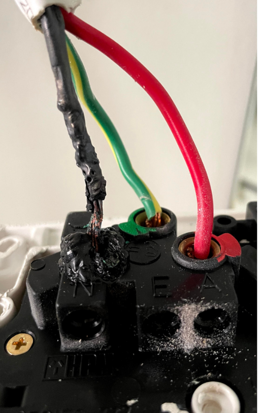 Melted Wires — TB Electrical & Communications in West Gosford, NSW