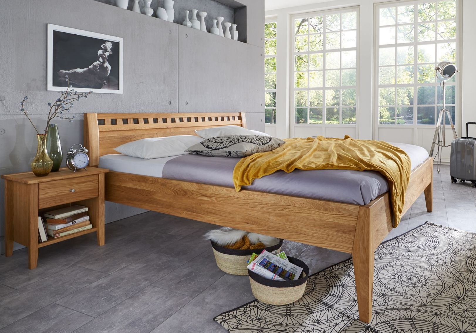 Doppelbett Naturholzstil