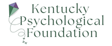 The Kentucky Psychological Foundation logo, featuring a stylized kite icon and the organization's name in dark text.