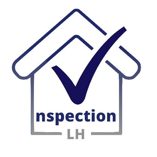 Contour de la maison avec coche ; texte « inspection LH ».