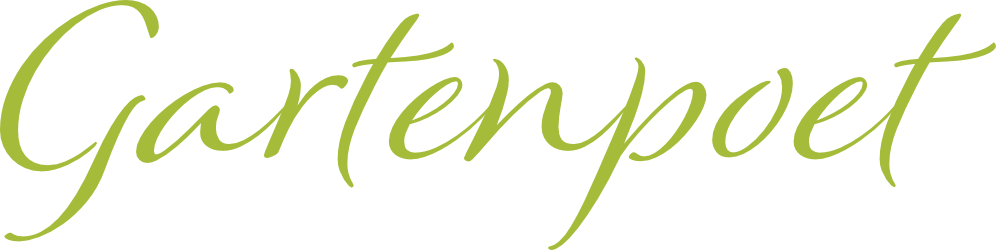 Logo Gartenpoet, grüner Schriftzug