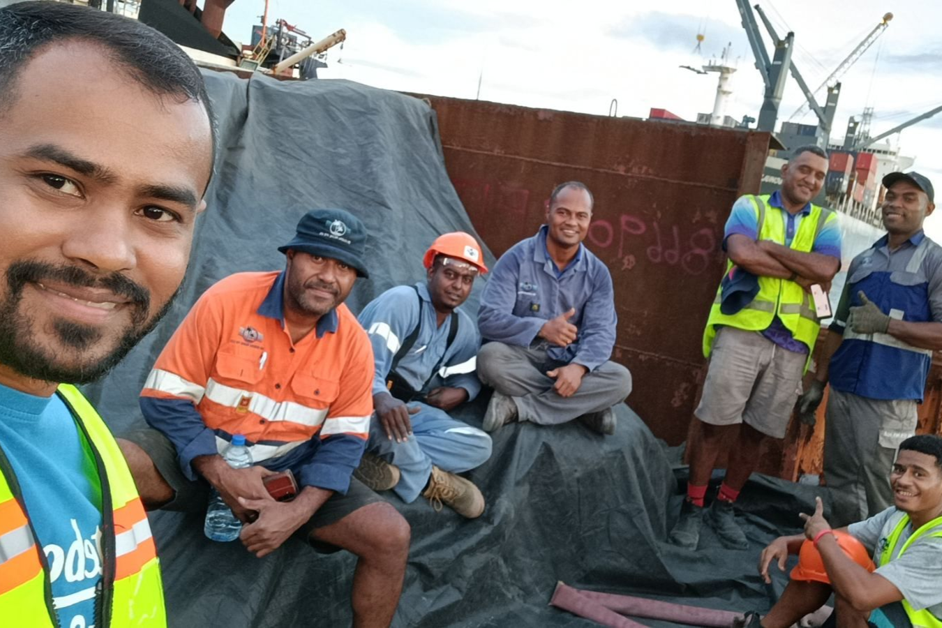Employee on berth