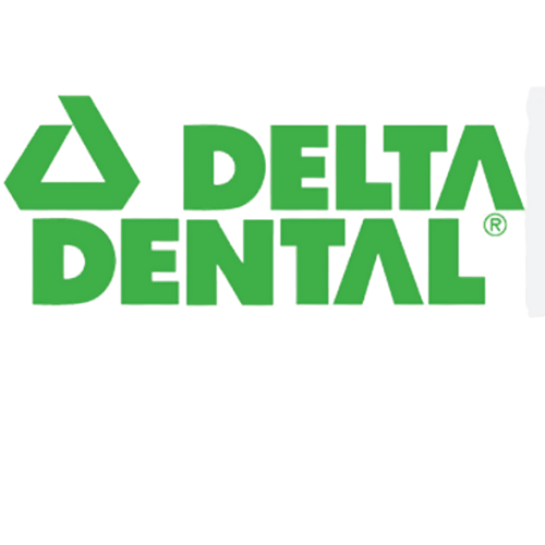 Green Delta Dental logo with a triangle graphic.