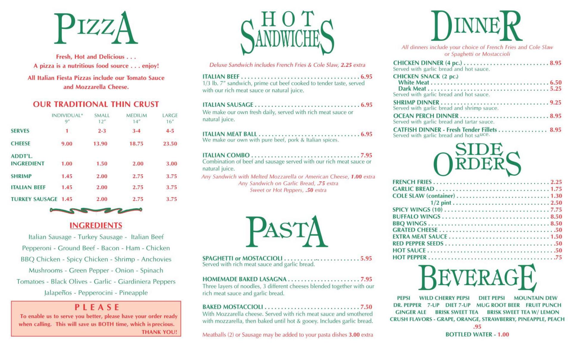 71st Street Pizzeria Chicago, IL