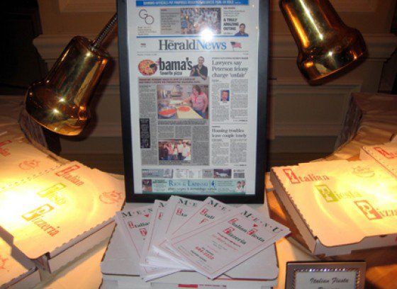 News Article Displayed on Table — Chicago, IL — ��������