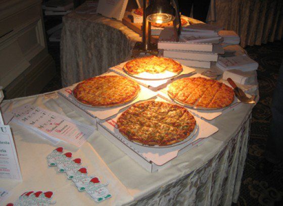 Pizza Displayed on Table — Chicago, IL — ��������