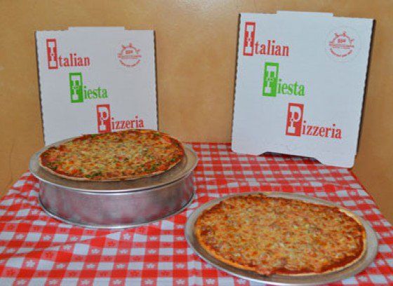 Two Pizzas on Table — Chicago, IL — ��������