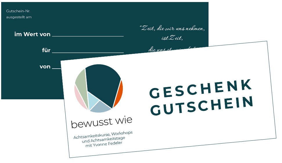 Gutschein bewusst wie